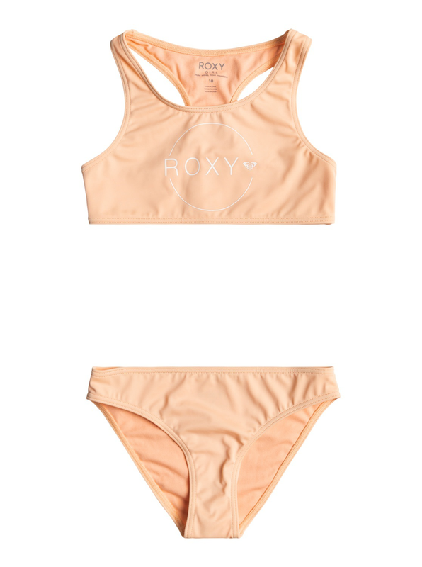 Roxy girls swimwear set basic active crop top image number null