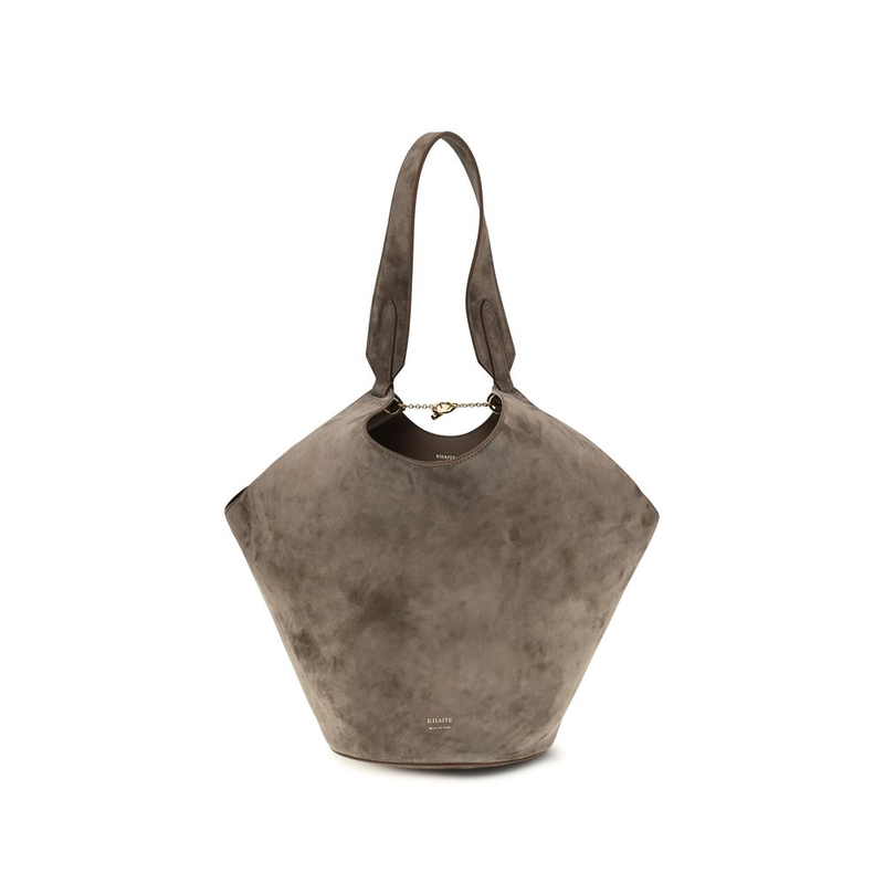 Beige calf leather bos taurus shoulder bag-null