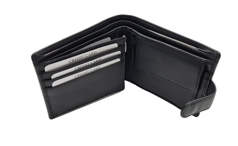Migant design black or brown Genuine leather wallet in giftbox 6443 image number null