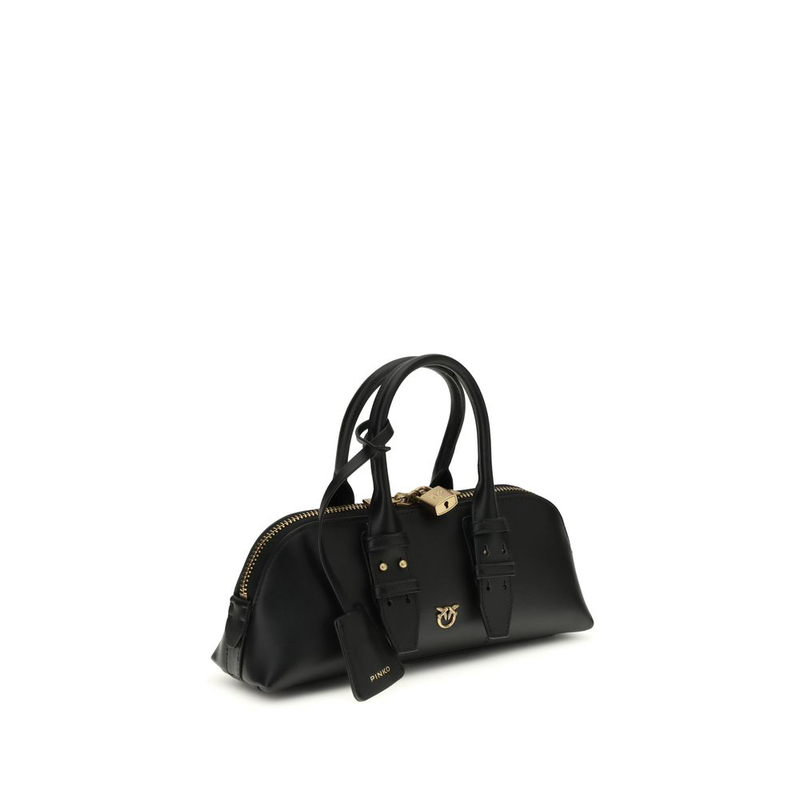 Black calf leather bos taurus handbag-null
