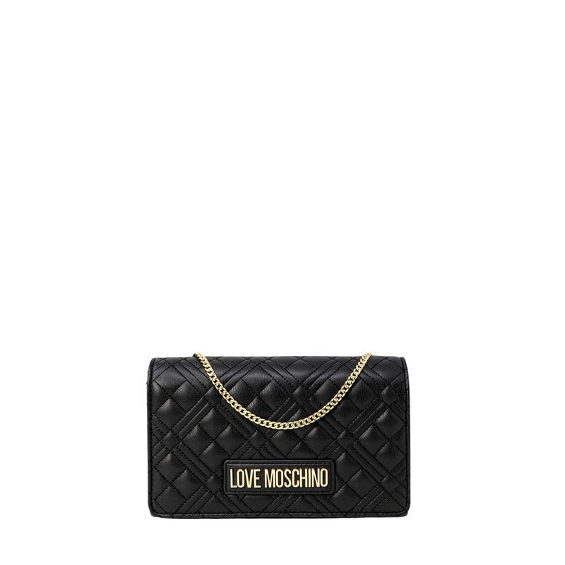 Black polyethylene handbag-null