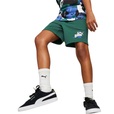 Ess+ street art boys shorts, Green, medium