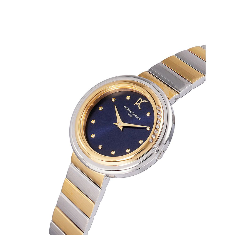 Multicolor stainless steel dress watch-null