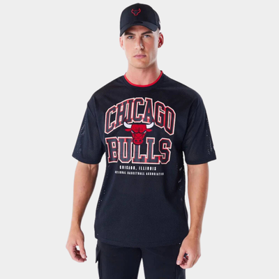 Nba patch mesh tee chicago bulls