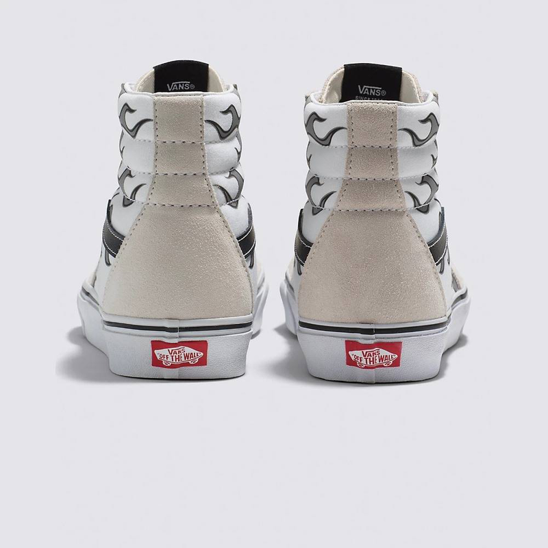 Vans reflective flame sk8-hi shoes image number null
