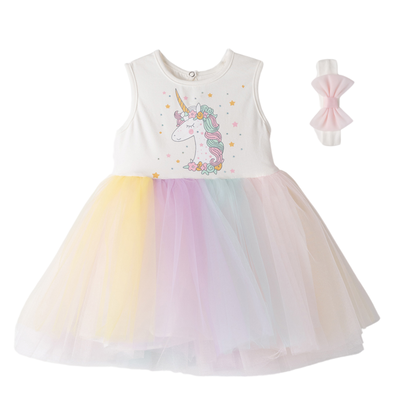 Ebita girl dress multi 242233, Multi, medium