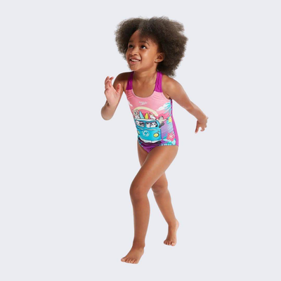 Girls digital printed swimsuit