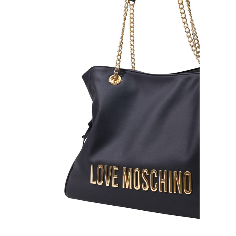 Black polyester handbag-null