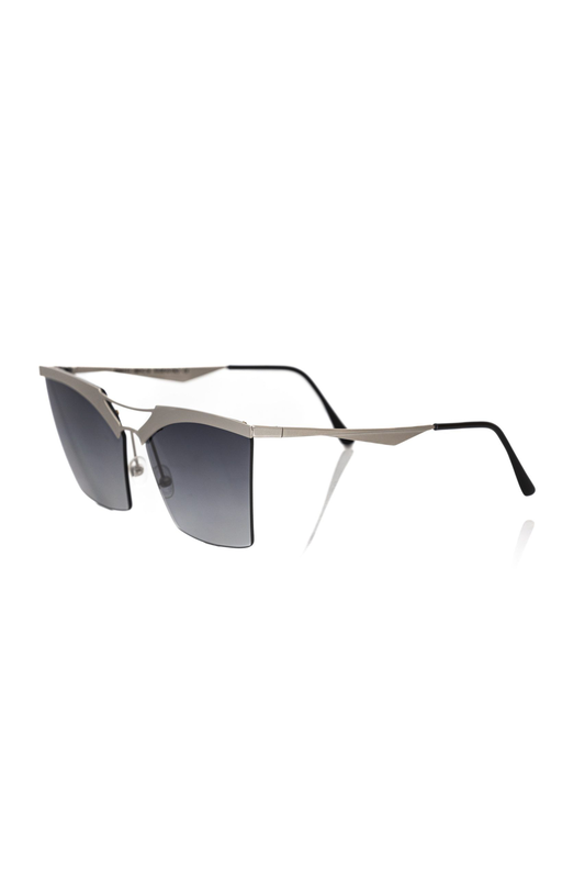 Silver metallic women's sunglass-null
