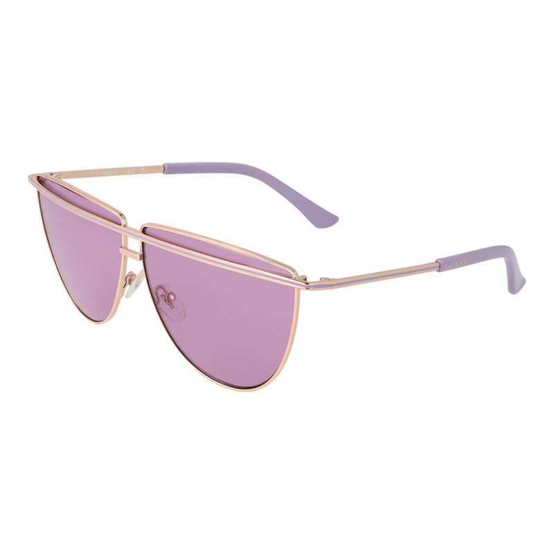 Rose gold metal sunglasses-null