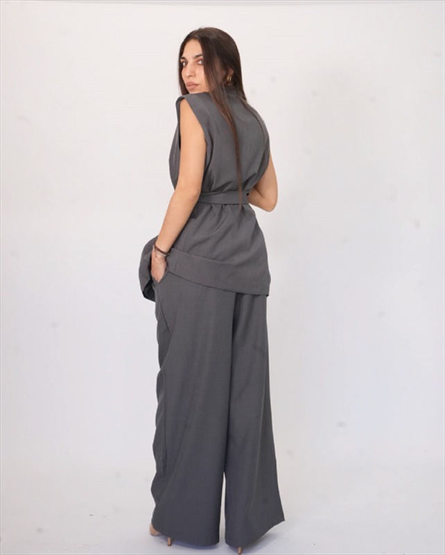 Set waiscoat with belt and pants ble190-null