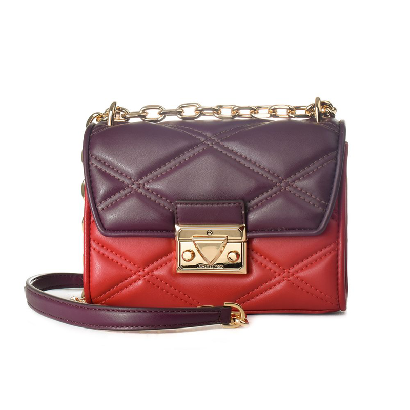 Multicolor leather handbag-null