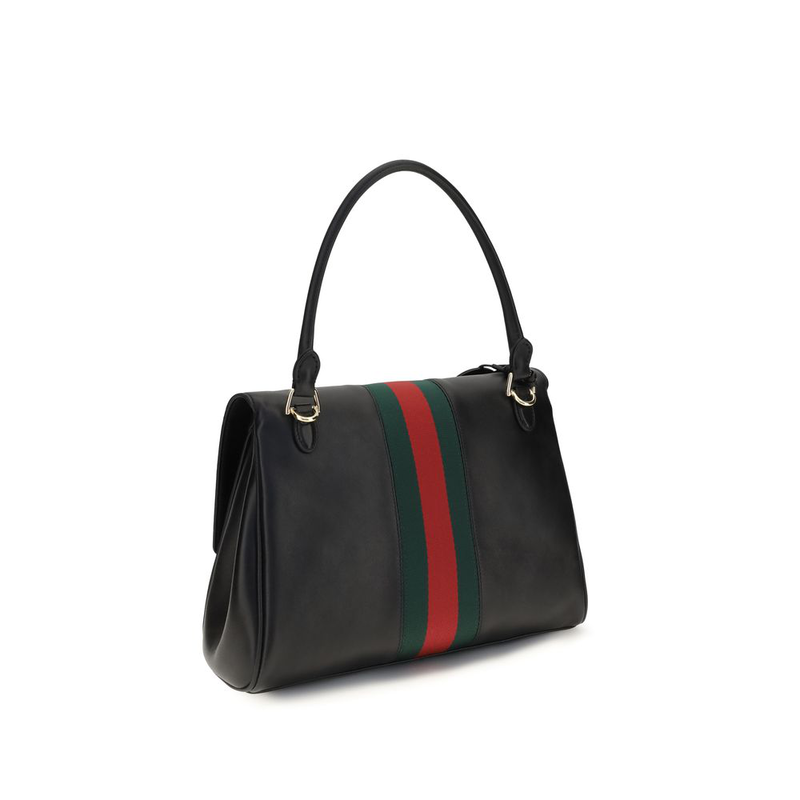 Black calf leather bos taurus handbag-null