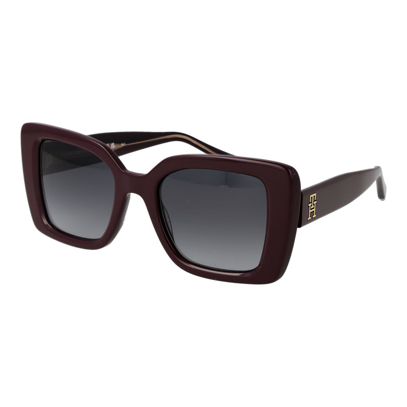 Burgundy acetate sunglasses-null