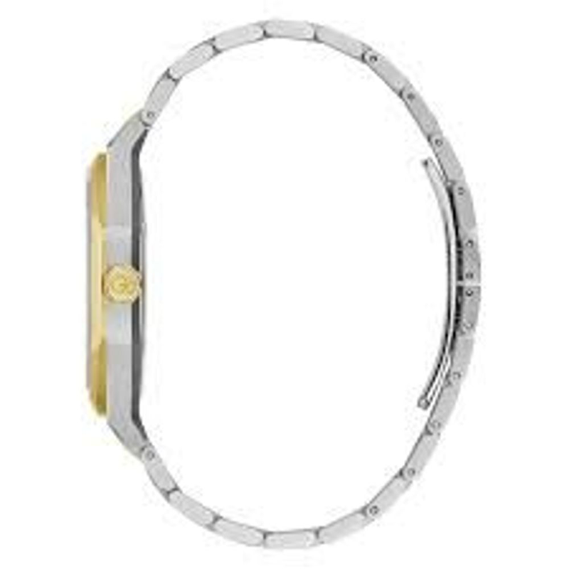 Gold stainless steel dress watch-null