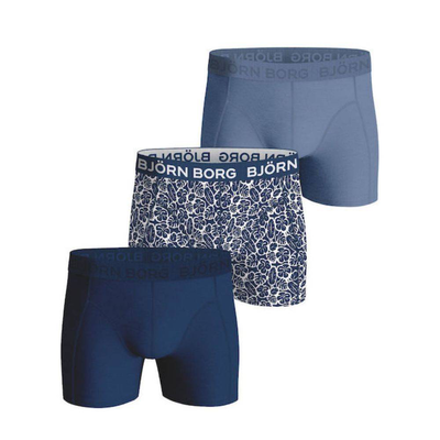 Cotton stretch boxer 3 pack, Legend Ink, medium