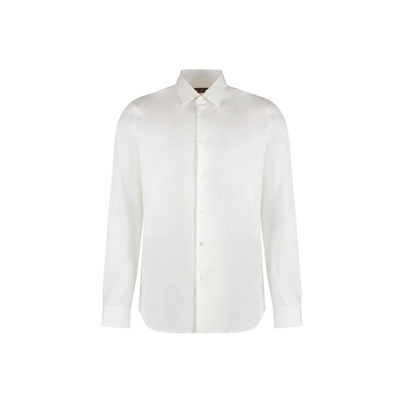 White cotton dress shirt-null
