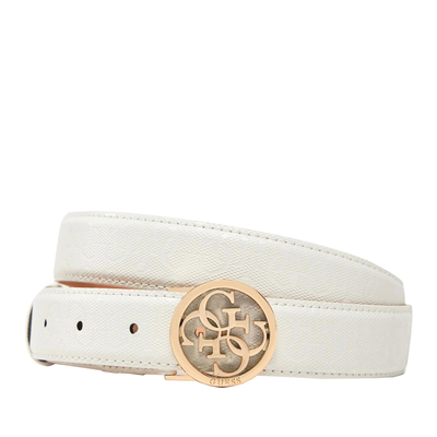 Guess γυναικεία ζώνη, White Logo, medium