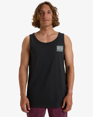 Billabong men's crayon wave tk t-shirt, Black, medium