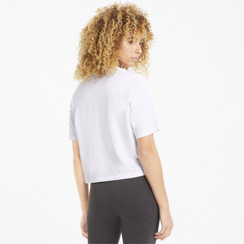 Ess cropped logo tee-null