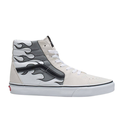Vans reflective flame sk8-hi shoes