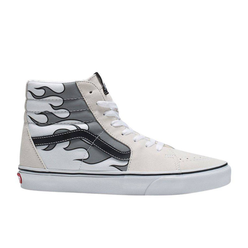 Vans reflective flame sk8-hi shoes image number null