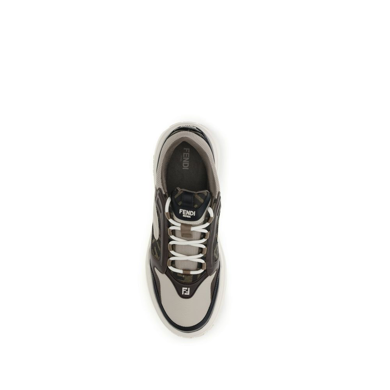Black calf leather bos taurus chunky sneakers-null
