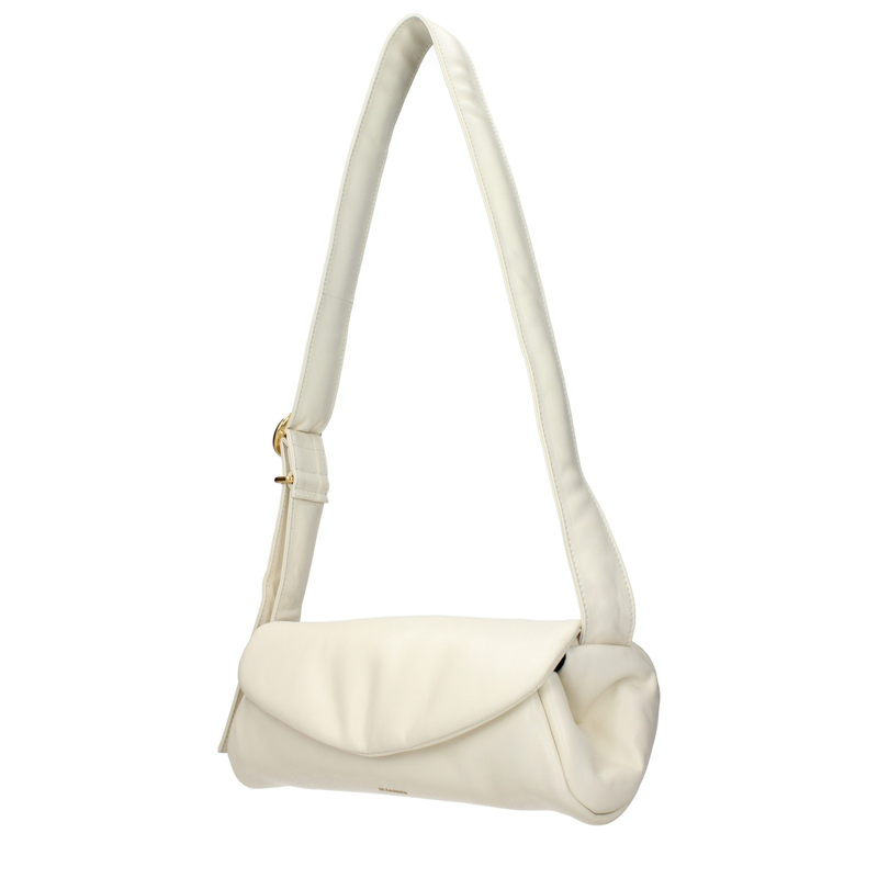 Beige leather crossbody bag-null