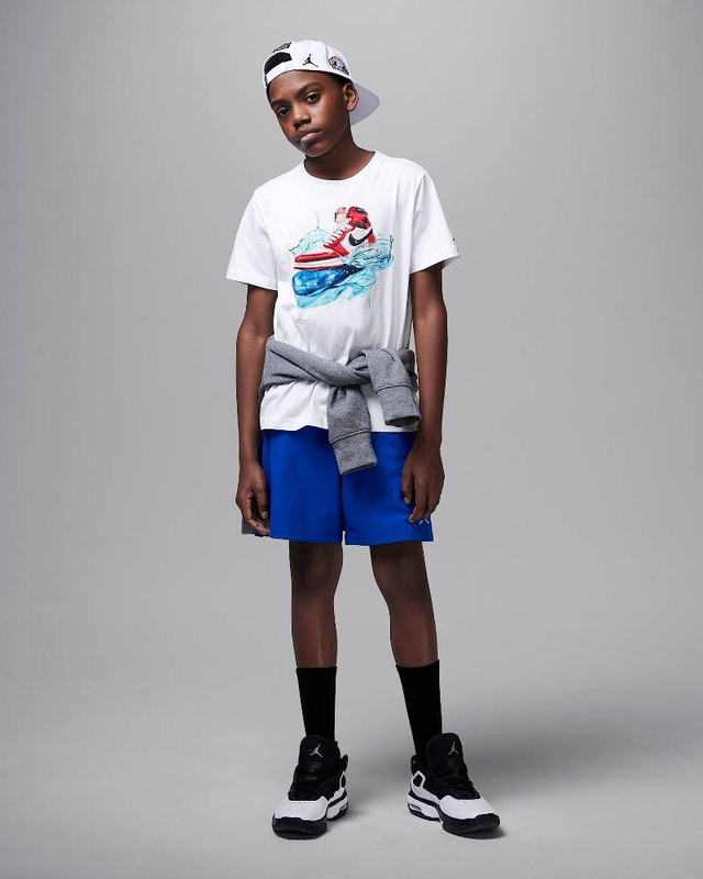 Boys aj1 wave short sleeves t-shirt-null