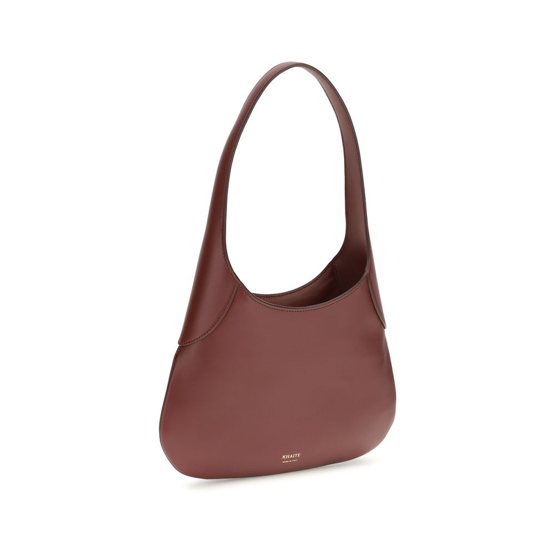 Bordeaux calf leather bos taurus shoulder bag-null