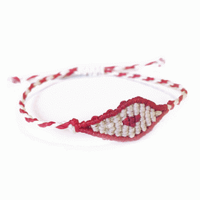 All seeing eye new born, White-red, medium