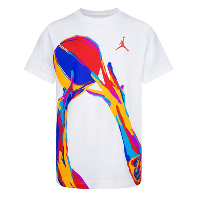 Nike jordan little kids the form ss tee, White, medium