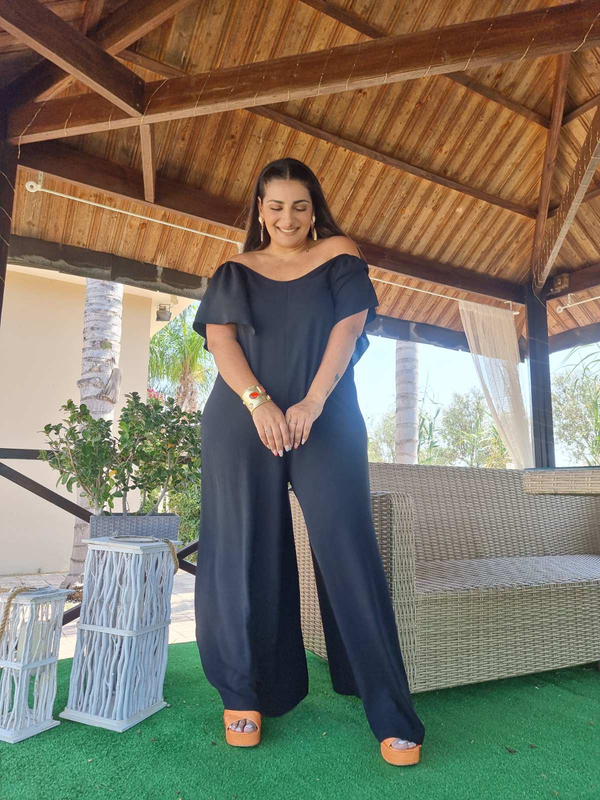 Jumpsuit flared sleeve-null