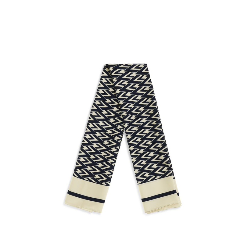 Beige silk scarf-null