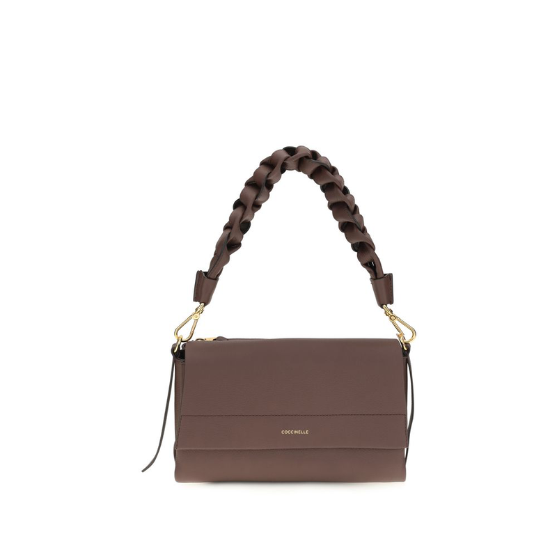 Brown calf leather bos taurus shoulder bag-null