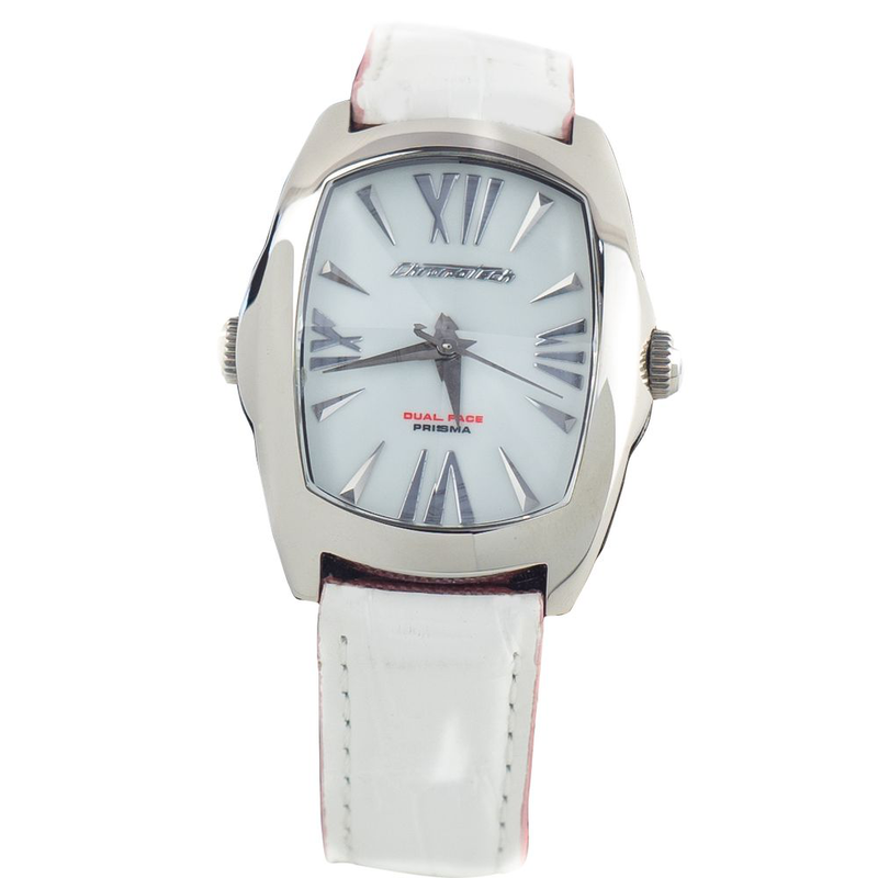 Multicolor leather dress watch-null