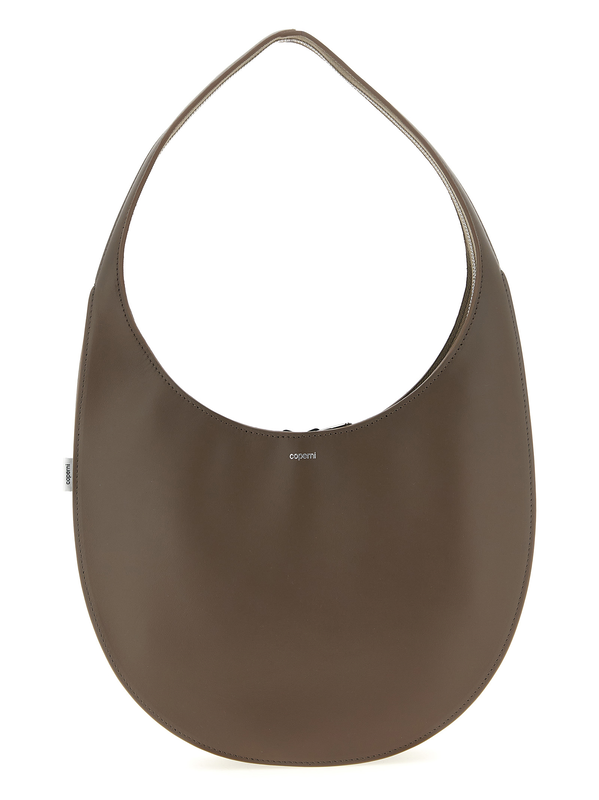Brown cowhide shoulder bag-null