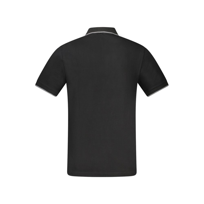Nero cotton men's polo-null