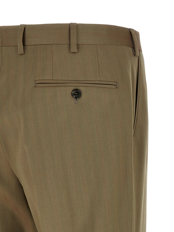 Bicolor wool two-piece suit-null