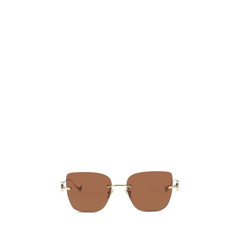 Brown metal sunglasses-null