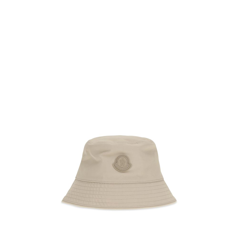 Beige cotton bucket hat-null