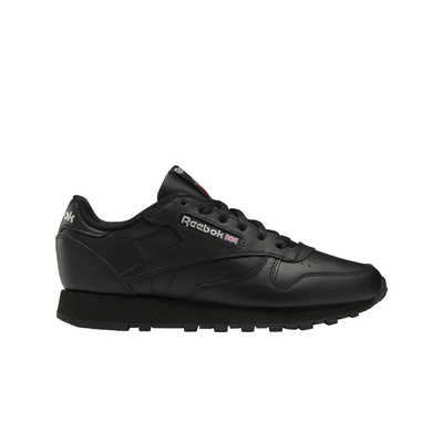 Reebok women classic leather (100008497), Black/black, medium
