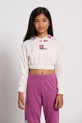 Bdtk girls keep moving minime hoodie, Off White, medium