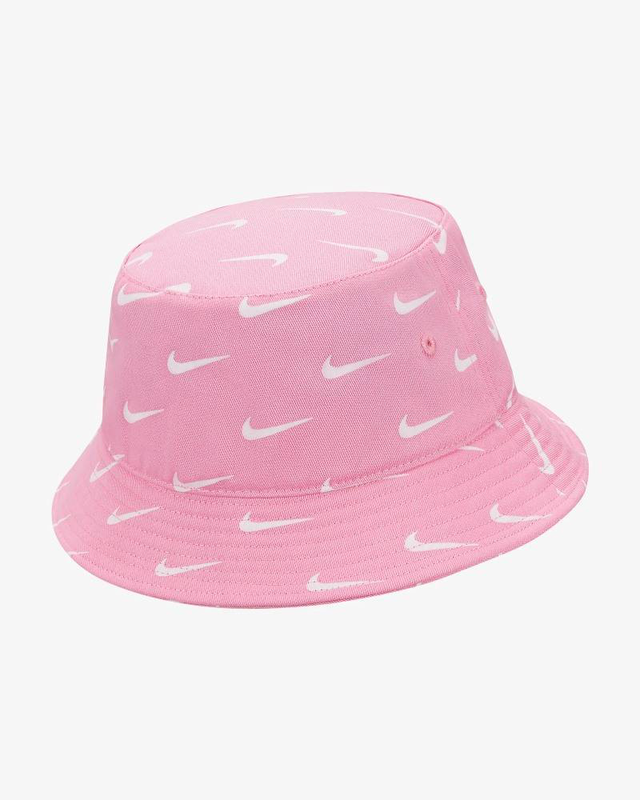Nike swoosh print kids bucket hat-null