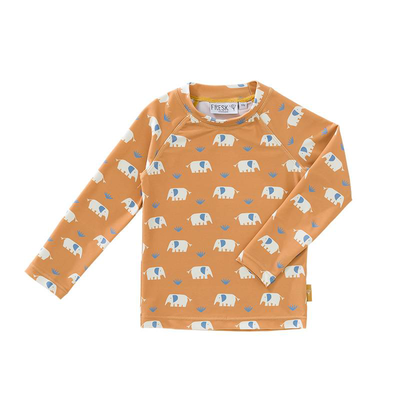 Fresk longsleeve top uv50 elefant, Yellow, medium