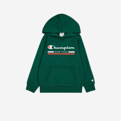 Boys graphic shop hoodie, Green, medium