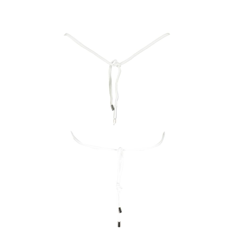 White polyamide women swimsuit-null