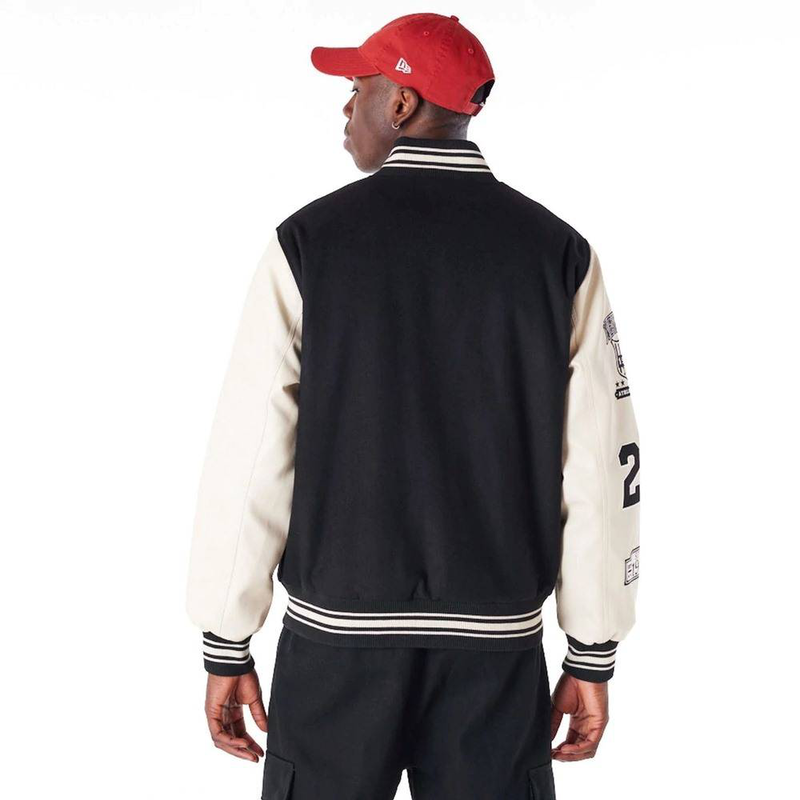 Patch varsity jacket-null