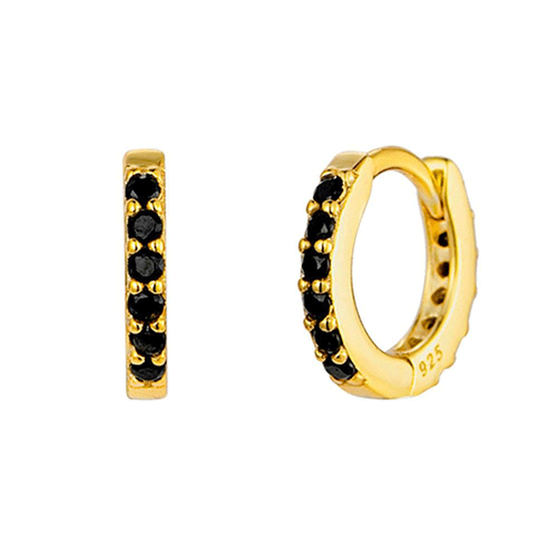 Classic full zircon hoops-null