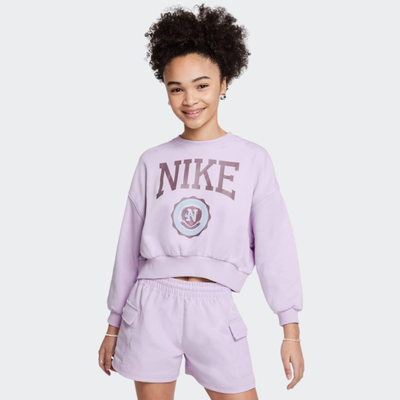 Nsw club french teery boxy crew, Pink, medium